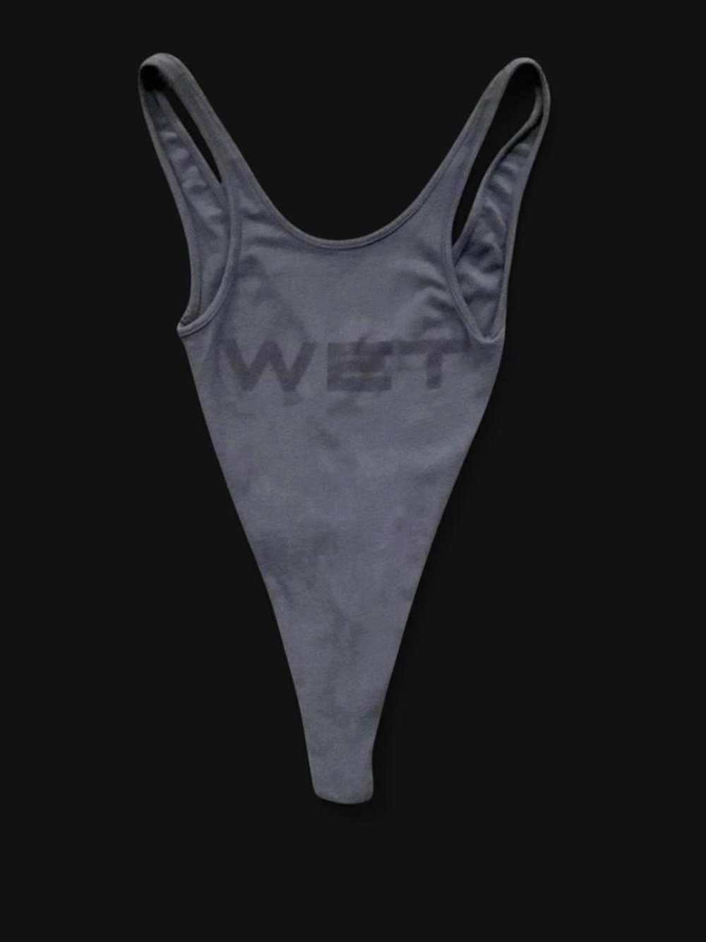 UNRELEASED SAMPLE YEEZY X MOWALOLA "WET" BODYSUIT "BLACK " SIZE 2 MEDIUM
